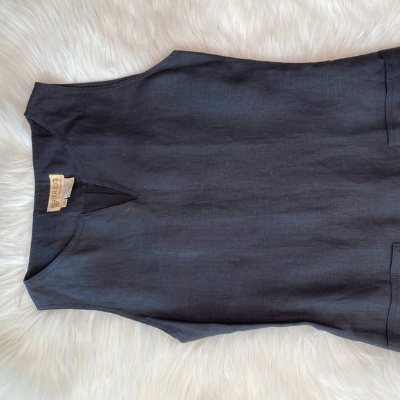 Vintage Gucci Linen Midi Dress - Picture 9 of 10